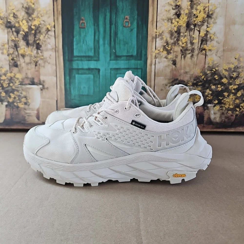 HOKA ONE ONE Women's Ancapa Low‎ GTX Sneakers Eggnog / Shifting Sand 10.5 US